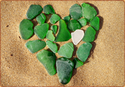 Strand Glas seaglass beach